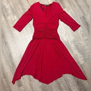 I.N. Studio Asymmetrical Red Dress